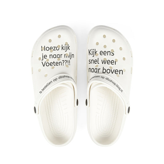 WAAROM KIJKI JE NAAR MIJN VOETEN Slippers