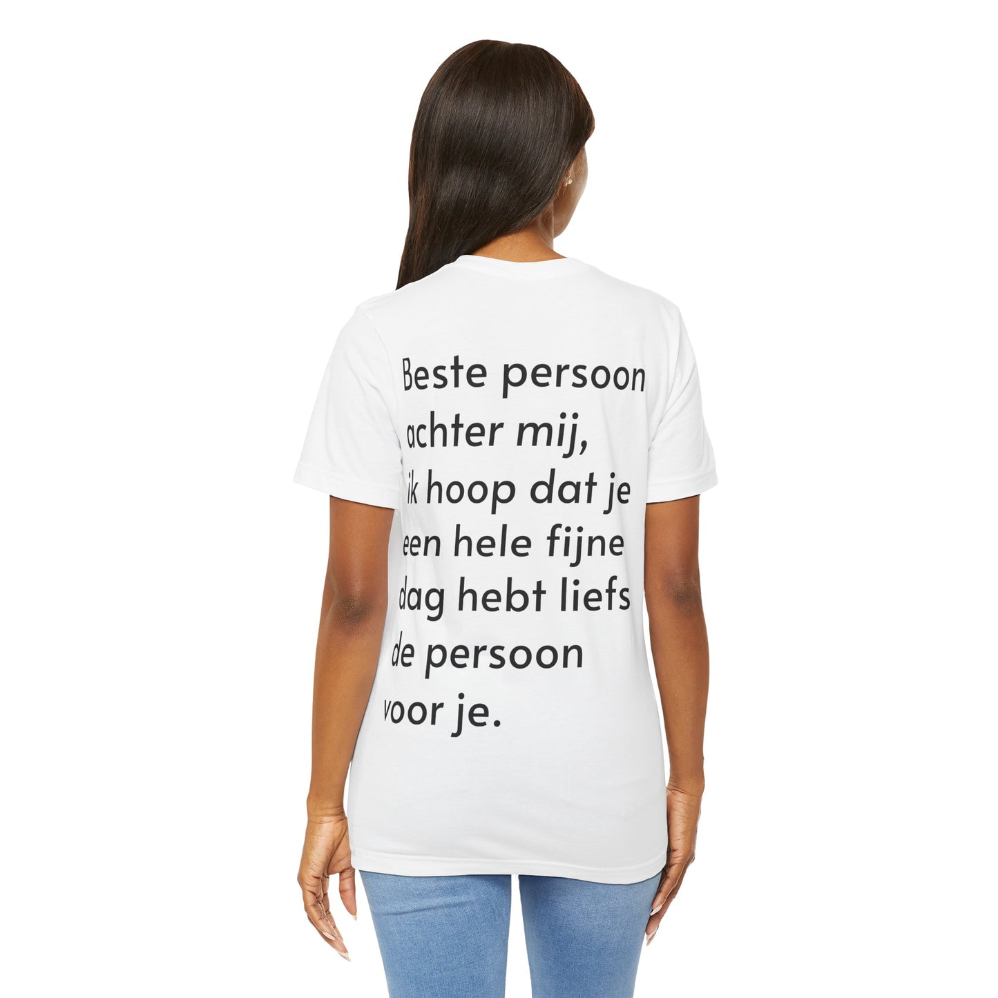 DB t shirt met tekst op de achterkant