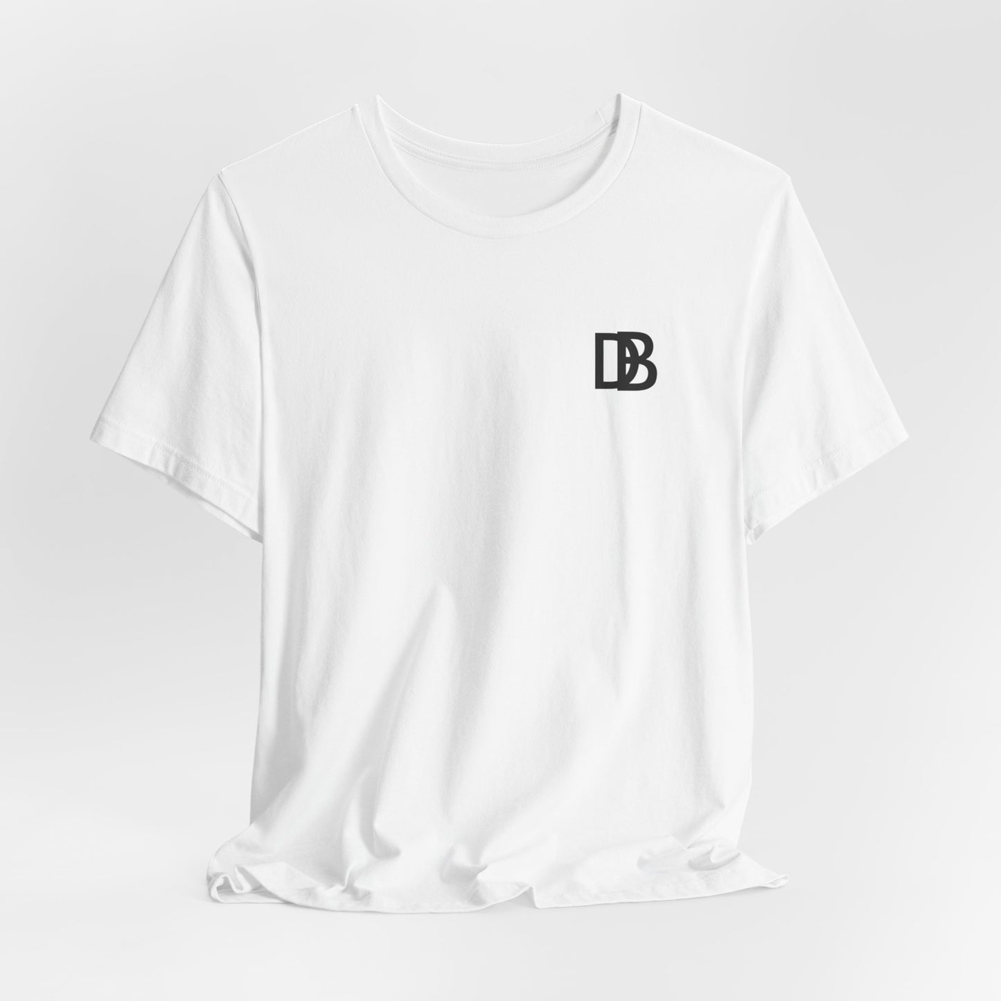 DB t shirt met tekst op de achterkant