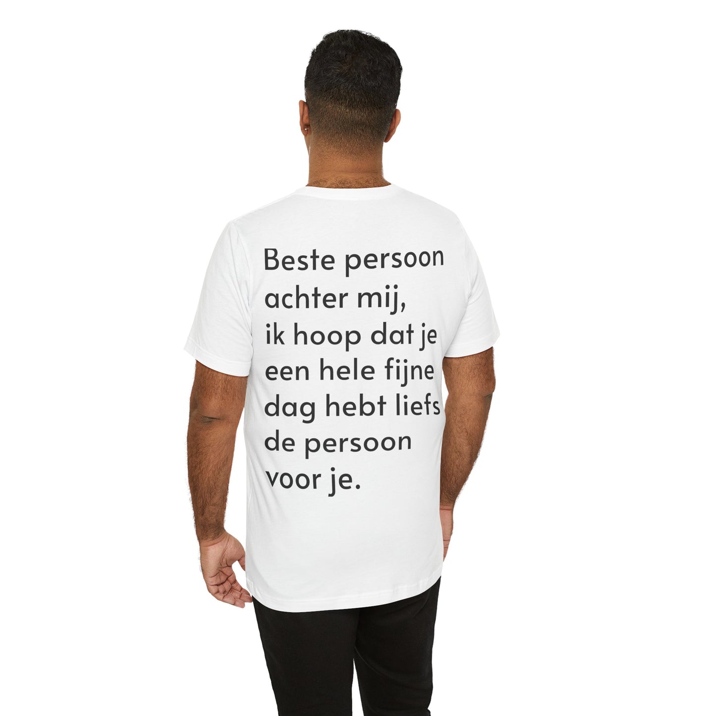 DB t shirt met tekst op de achterkant