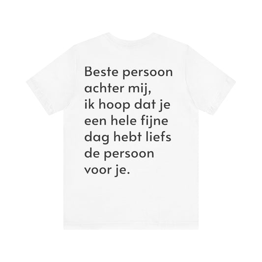 DB t shirt met tekst op de achterkant