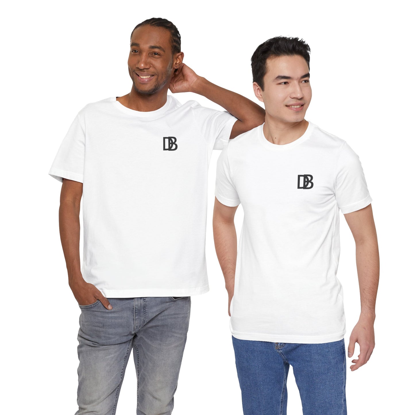 DB t shirt met tekst op de achterkant