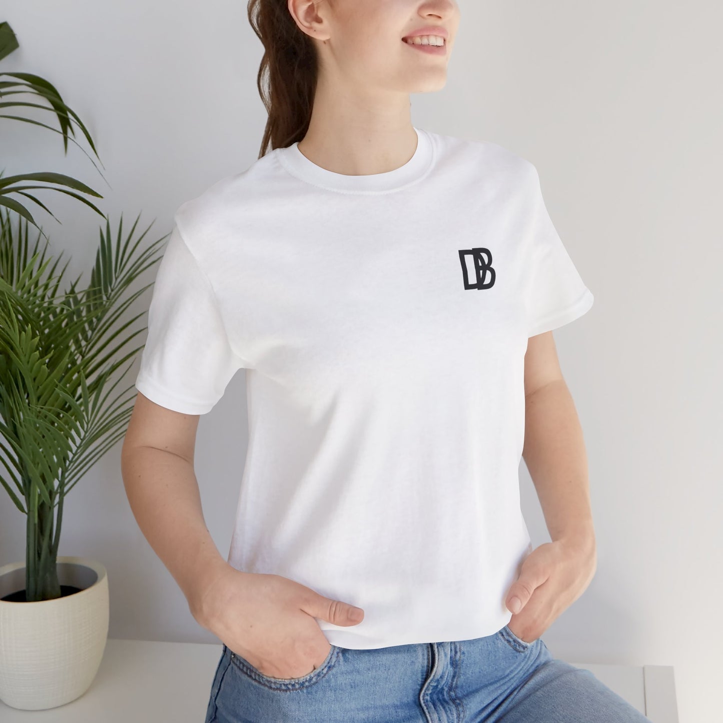 DB t shirt met tekst op de achterkant